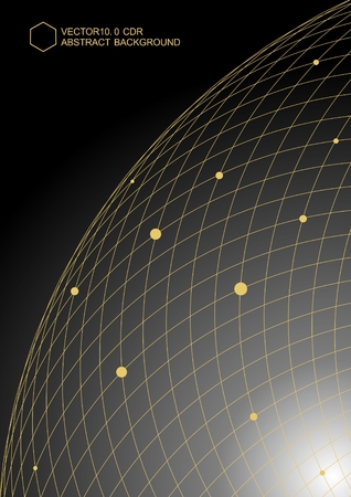 Point and line abstract backgroundのイラスト素材
