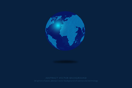 Vector - World map point, line, composition, representing the global, Global network connection,international meaning.のイラスト素材