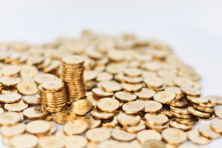 Gold coinsの写真素材