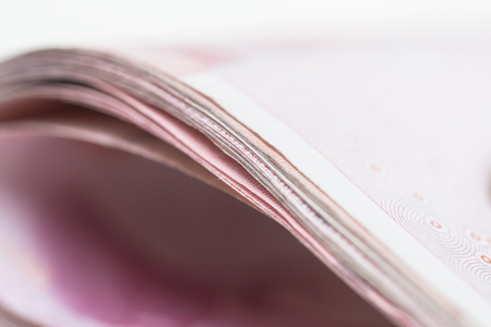 Hundred dollar displacedの写真素材