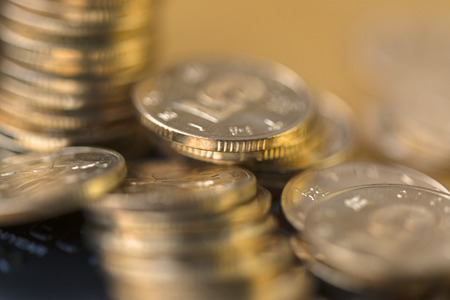Gold coinsの写真素材