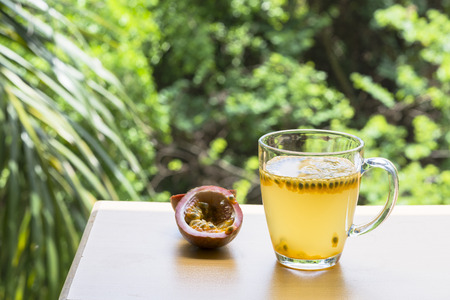 Passion fruit juiceの写真素材