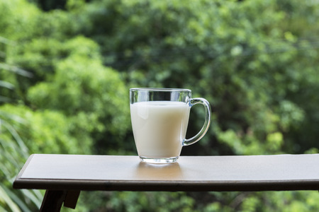 a cup of soybean milkの写真素材