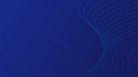Blue gradient wavy lines smooth textured lines texture backgroundのイラスト素材