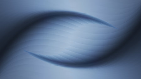 Abstract feather detail with metallic silver texture, abstract line texture background, 3D rendering.の写真素材