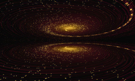 abstract background. gold and black palette. raster fractal graphics