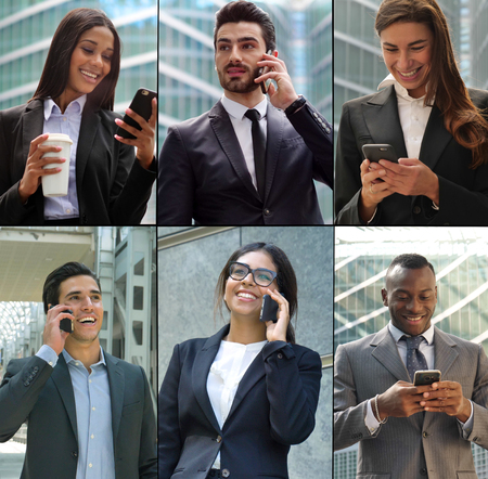 business of all ethnicities. concept of financial, insurance and marketing business. globalization...