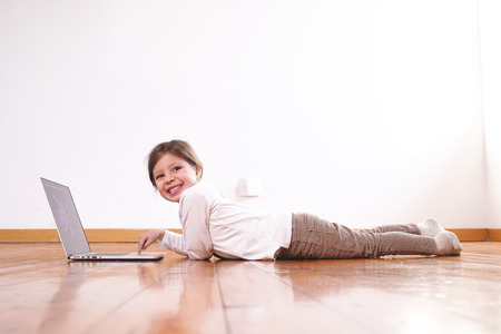 Looking at camera, looking at camera, looking at camera. Concept of: success, future, dreamsの写真素材