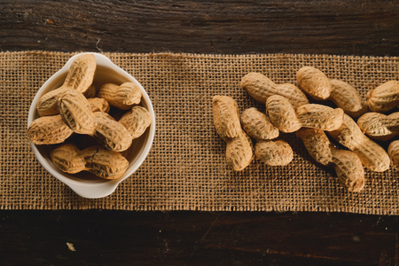 Peanut butter. Great for healthy and dietary nutrition. Concept of: condiments, dried fruit, food.の写真素材