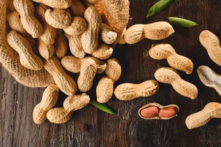 Peanut butter. Great for healthy and dietary nutrition. Concept of: condiments, dried fruit, food.の写真素材