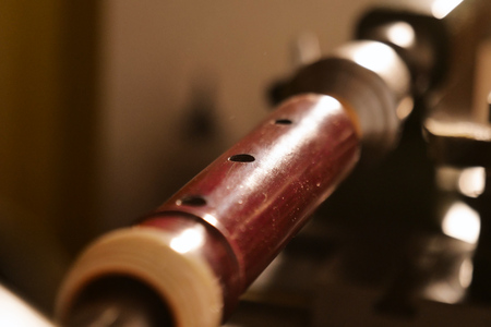 A flute maker builds sweet flutes and crosspieces, made exclusively by hand and precious wood or...
