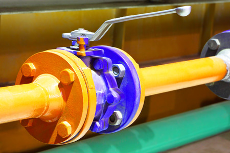 Gas pipeline valveの写真素材