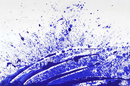 Blot of blue paint. Abstract background of texture of paint.の写真素材