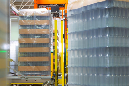 Conveyor line of bottles