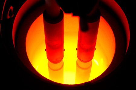 Steel factory.The melting furnace.Industrial equipment.