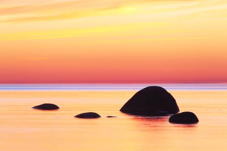 Tropical sunset. Sunset seascape