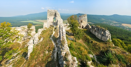 In the ruins of the magnificent castleの写真素材