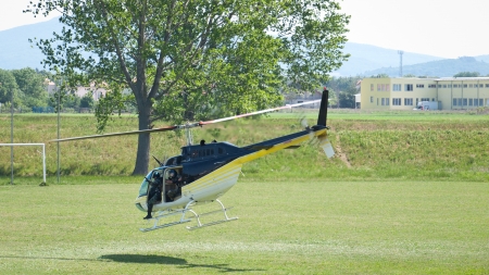 Training of special response units intervening with helicopterのeditorial素材