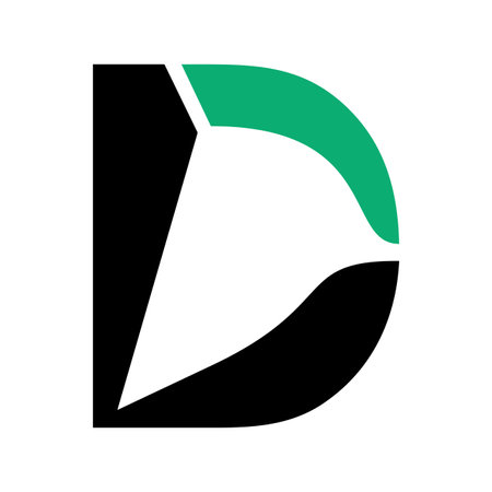 Initial Letter D Logo Design. D Logo Design. Letter D symbol. Letter D. Initial Letter.のイラスト素材