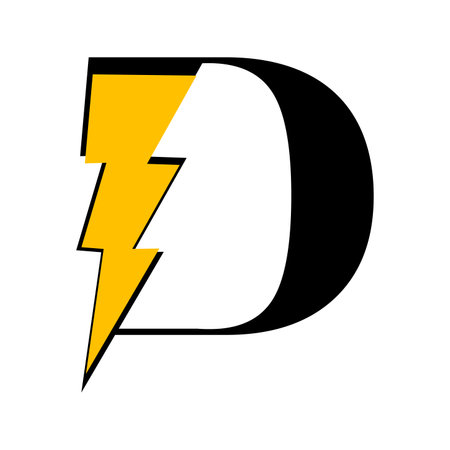 Initial Letter D Logo Design. D Logo Design. Letter D symbol. Letter D. Initial Letter.のイラスト素材