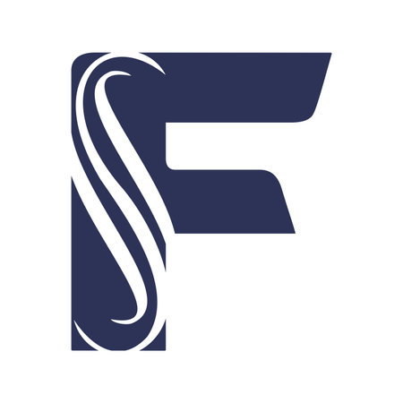 Initial Letter F Logo Design. F Logo Design. Letter F symbol. Letter F. Initial Letter.のイラスト素材