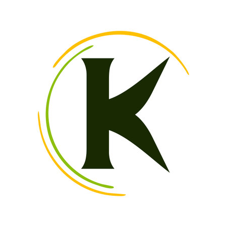 Initial Letter K Logo Design. K Logo Design. Letter K symbol. Letter K. Initial Letter.のイラスト素材