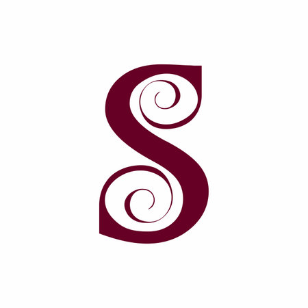 Initial Letter S Logo Design. S Logo Design. Letter S symbol. Letter S. Initial Letter.のイラスト素材