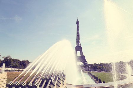 Water splashing in Paris