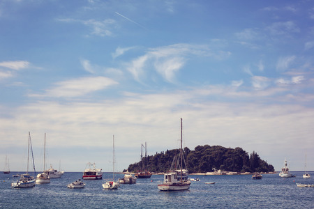 Boats on the seaの写真素材