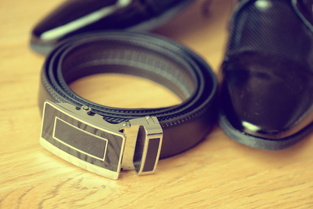 Metallic belt and shoes