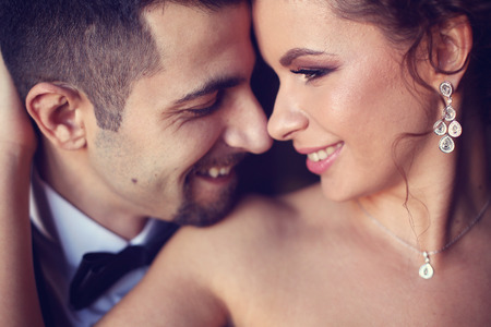 Portrait of a bride and groomの写真素材