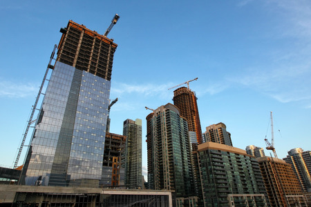 Building from Canada, photographed from a low angleの写真素材