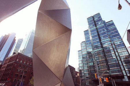 Building from Canada, photographed from a low angleの写真素材