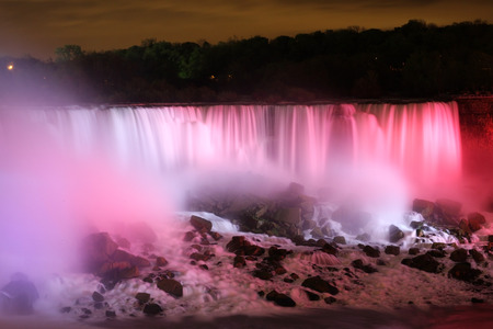 City scape at night of Toronto, Canadaの写真素材