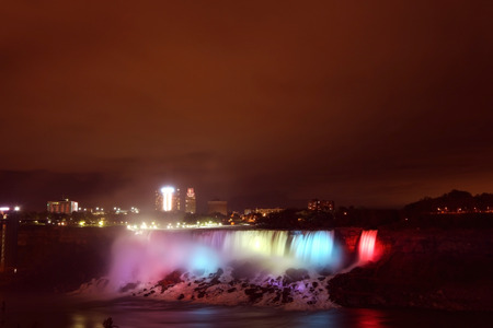 City scape at night of Toronto, Canadaの写真素材