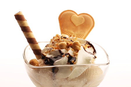 Delicious bowl of ice creamの写真素材