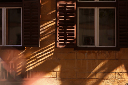 Old house windowsの写真素材