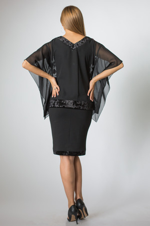 Beautiful woman posing in business suitの写真素材