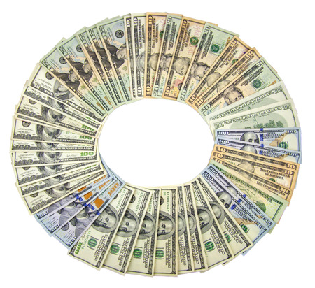 American dollars closeup. Money concept