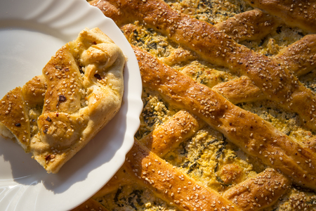 Home made salty pie. Macroの写真素材