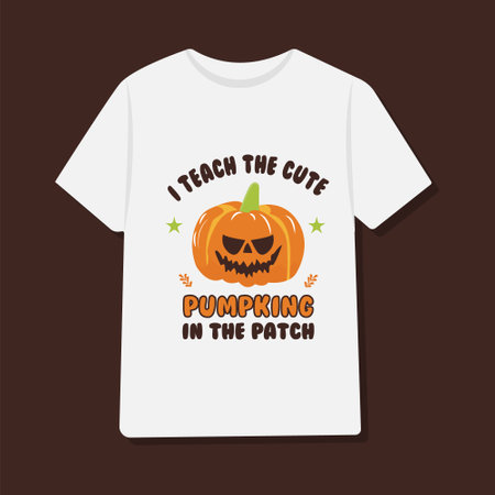 New Halloween Pumpkin t-shirt designのイラスト素材