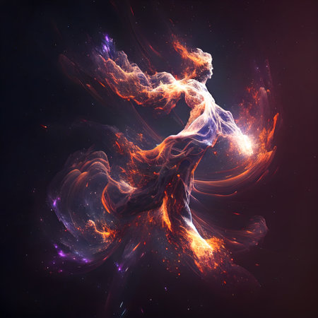 abstract fractal background a computer-generated 2D illustration, textureの素材