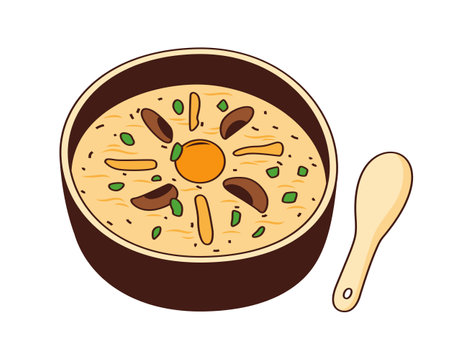 Thai food concept represented by soup icon. Isolated and flat illustrationのイラスト素材