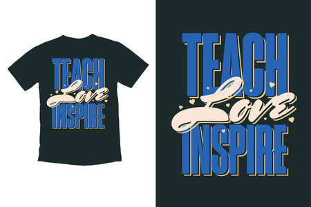 T shirt typography design. T shirt hand lettered calligraphic design. Inspirational vector typography.のイラスト素材