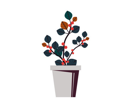 plant in pot isolated icon vector illustration graphic designのイラスト素材