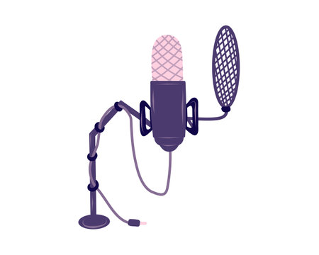microphone audio device isolated icon vector illustration designのイラスト素材