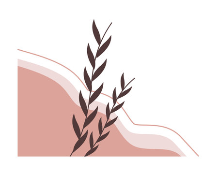 leafs plant nature icon vector illustration designの写真素材