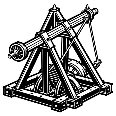 Tricycle in the shape of a tower. illustration.のイラスト素材