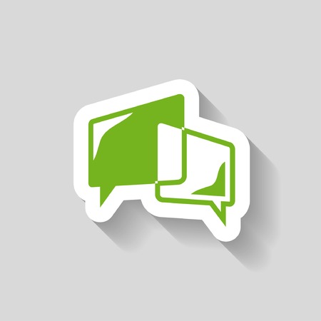 Pictograph of message or chatのイラスト素材