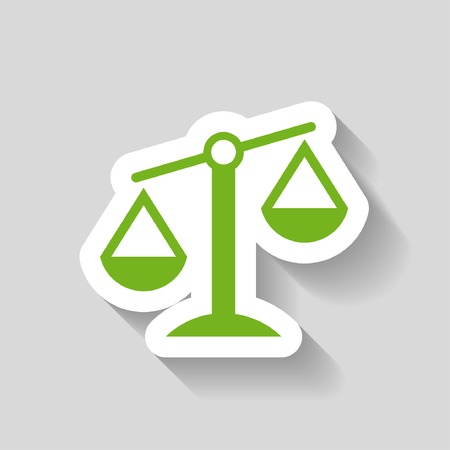 Pictograph of justice scalesのイラスト素材